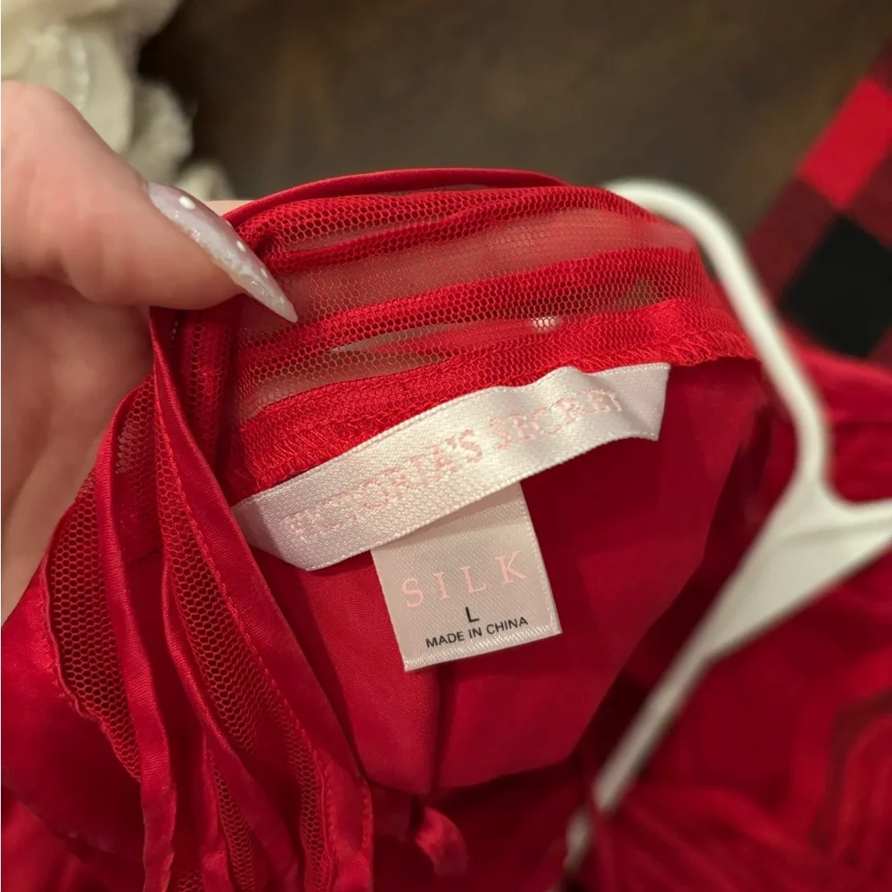 Victoria’s Secret Silk Red Maxi Dress - Picture 3 of 4